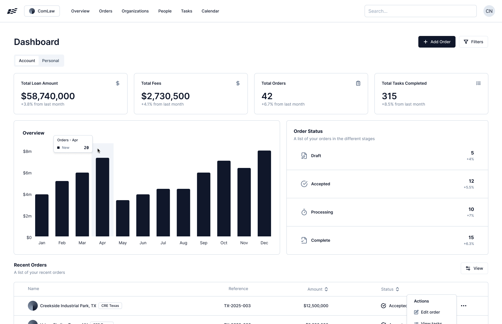 Doccly Lender Dashboard